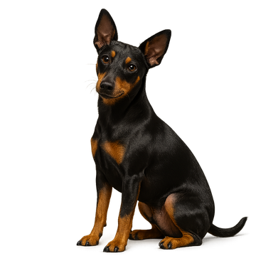 Terrier de Juguete Inglés negro y Fuego